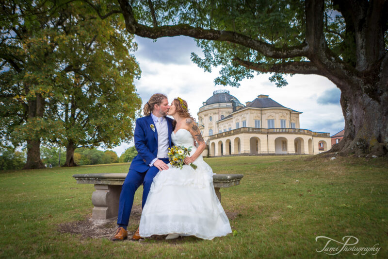 Hochzeitsfotografie am Schloss Solitude